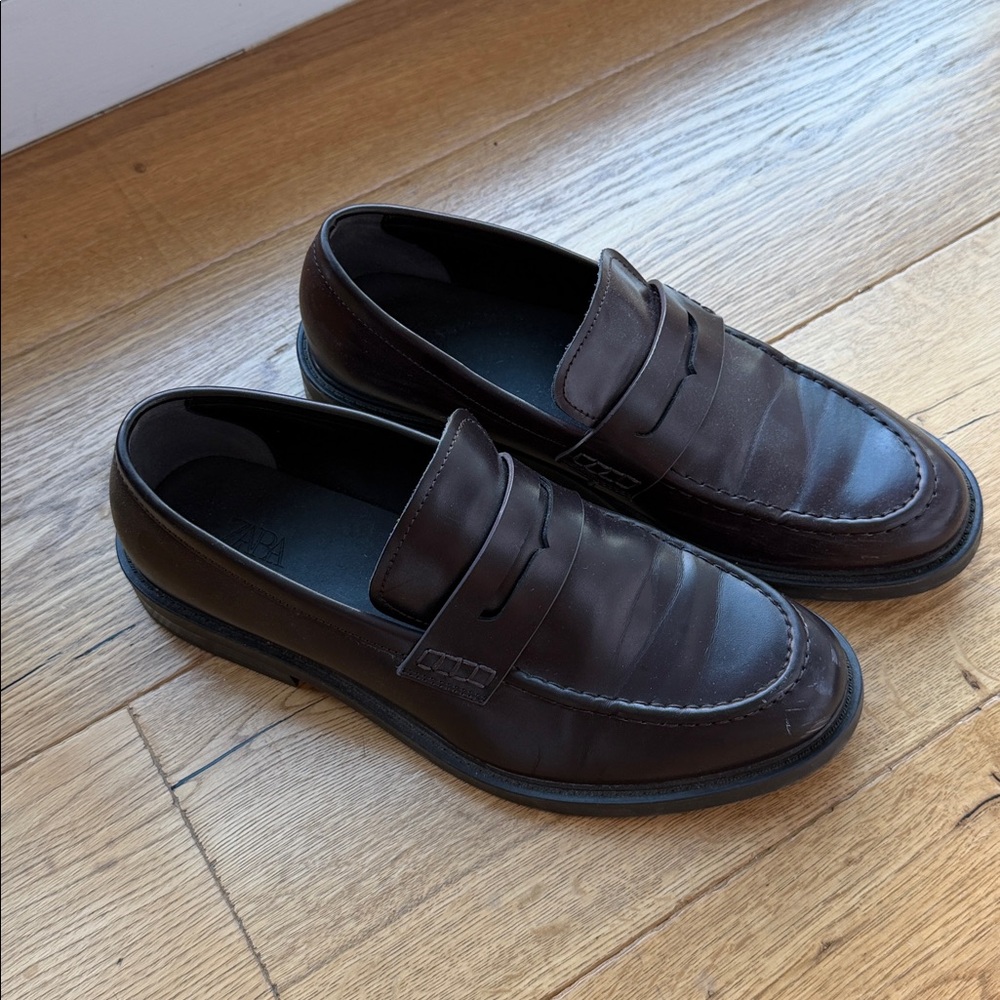 Men's Brown Leather Loafers